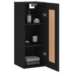 vidaXL Armoire murale noir 34 5x34x90 cm bois d'ingénierie