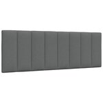 vidaXL Lit avec matelas gris foncé 140x190 cm tissu