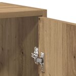 vidaXL Armoire de salle de bain avec miroir chêne artisanal