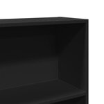 vidaXL Bibliothèque noir 80x30x189 cm bois d'ingénierie