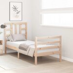 vidaXL Cadre de lit sans matelas bois de pin massif