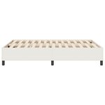 lit box de vidaXL Crème 160x200 cm en tissu corduroy