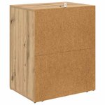 vidaXL Cabinet de chevet avec tiroir chêne artisanal 50 x 36 x 60 cm