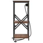 vidaXL Cabinet de chevet 2 Pièces Chêne marron 41 x 31 x 76 cm