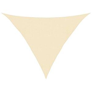vidaXL Voile d'ombrage 160 g/m² Crème 4x4x5 8 m PEHD