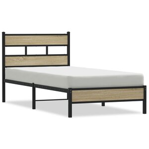 vidaXL Cadre de lit sans matelas chêne sonoma 90x190 cm