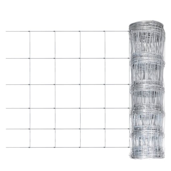 vidaXL Clôture de jardin Acier galvanisé 50x1 5 m Argenté