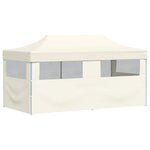 vidaXL Tente de réception pliable crème 3 x 6 m