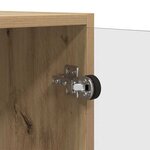 vidaXL Meuble d'appoint Chêne artisanal 68 x 37 x 75 5 cm