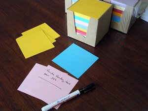 Lot de 6 blocs cube de 600 feuillets multicolores