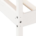 vidaXL Lit de jour sans matelas blanc 100x200 cm bois de pin massif