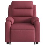 vidaXL Fauteuil inclinable de massage Rouge bordeaux Tissu