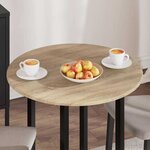 vidaXL Plateau de table Chêne sonoma 70 x 70 x 1 5 cm