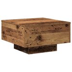 vidaXL Table Basse   Bois Ancien  55x55x31 cm  Bois Ingénierie