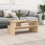 vidaXL Table basse chêne sonoma 90x55x42 5 cm bois d'ingénierie