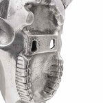vidaXL Crâne de taureau Argent 49 x 10 x 36 cm Aluminium