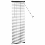 vidaXL Store de Fenêtre avec des rideaux Autre Noir 80 x 130 cm Aluminium
