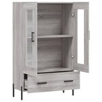 vidaXL Buffet haut sonoma gris 69 5x31x115 cm bois d'ingénierie
