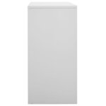 vidaXL Armoires à casiers 5 Pièces Gris clair 90x45x92 5 cm Acier