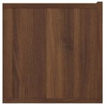 vidaXL Meuble TV chêne marron 80x30x30 cm bois d'ingénierie