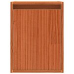 vidaXL Meuble mural Cire marron 30 x 30 x 40 cm Bois de pin massif