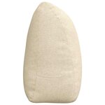 vidaXL Coussin de Dos Crème 180 x 24 x 50 cm tissu