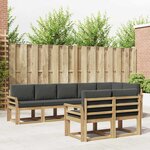 vidaXL Ensemble de canapés d'extérieur 8 pc Blanc et anthracite