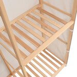 vidaXL Garde-robe à 3 niveaux 110 x 40 x 170 cm