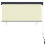 vidaXL Store roulant d'extérieur 140 x 250 cm Crème