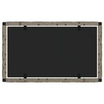 vidaXL Salon de jardin 4 Pièces avec coussins Gris Résine tressée