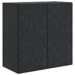 vidaXL Armoire Murale 59 x 31 x 60 cm Bois d'ingénierie Noir