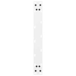vidaXL Pieds de table basse Blanc 2 pièces 70 x (42-43) cm Acier