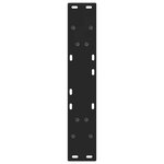 vidaXL Pieds de table à manger en V 2 pièces Noir 50x(72-73 3) cm Acier