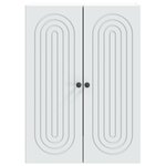 vidaXL Armoire Murale Blanc 66 x 34 5 x 90 cm Bois d'ingénierie