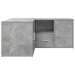 vidaXL Armoire d'angle gris béton 160x40x45 cm bois d’ingénierie
