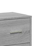 vidaXL Buffet sonoma gris 60x31x84 cm bois d'ingénierie