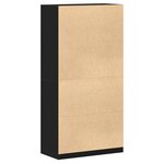 vidaXL Armoire en Chêne Noir - 100 x 50 x 200 cm - En bois d'ingénierie