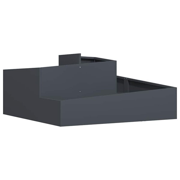 vidaXL Cache-pot de jardin Anthracite 100 x 100 x 50 cm