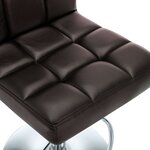 vidaXL Tabourets de bar lot de 2 marron similicuir