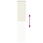 vidaXL Store enrouleur occultant blanc cassé 45x210cm largeur du tissu
