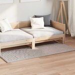 vidaXL Tapis de surface HUARTE Sable 150 x 80 cm Polyester
