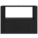 vidaXL Buffet Chêne noir 80 x 30 x 60 cm Bois d'ingénierie