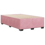 vidaXL Cadre de lit sans matelas rose 120x200 cm velours