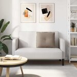 vidaXL Coussin de Dos Taupe 60 x 50 cm Tissu en microfibre