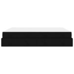 vidaXL Cadre de lit avec stockage Noir 180 x 200 cm tissu