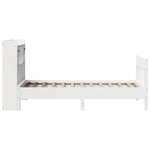 vidaXL Cadre de lit sans matelas blanc 90x190 cm bois de pin massif