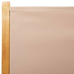 vidaXL Chaises de jardin lot de 2 taupe bois d'acacia massif et tissu