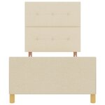 vidaXL Lit Créme 100x200 cm en Tissu