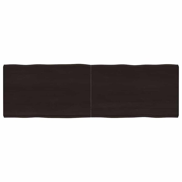 vidaXL Dessus de table bois massif traité bordure assortie