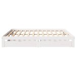 vidaXL Cadre de lit avec tiroirs sans matelas blanc 200x200 cm